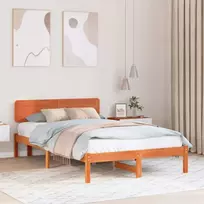 Lovos rėmas Vaško ruda 135 x 190 cm Kietos pušies mediena
