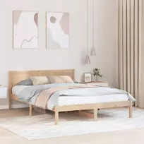 Lovos rėmas Ruda 150 x 200 cm Pušies medienos masyvas