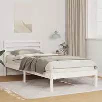 Lovos rėmas Balta 100 x 220 cm Kietos pušies mediena