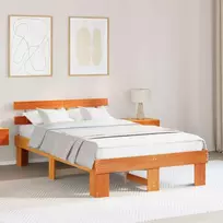 Lovos rėmas Vaško ruda 135 x 190 cm Kietos pušies mediena