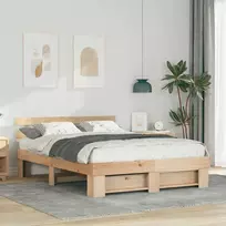 Lovos rėmas Ruda 160 x 200 cm Kietos pušies mediena
