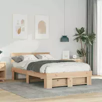 Lovos rėmas Ruda 140 x 190 cm Kietos pušies mediena