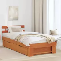 Lovos rėmas Vaško ruda 80 x 200 cm Kietos pušies mediena