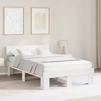 Lovos rėmas Balta 140 x 190 cm Kietos pušies mediena