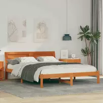 Lovos rėmas Vaško ruda 140 x 200 cm Kietos pušies mediena