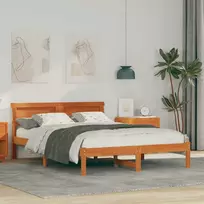 Lovos rėmas Vaško ruda 140 x 190 cm Kietos pušies mediena