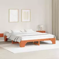 Lovos rėmas Vaško ruda 180 x 200 cm Kietos pušies mediena