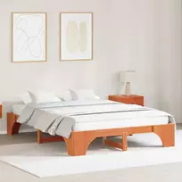 Lovos rėmas Vaško ruda 150 x 200 cm Kietos pušies mediena