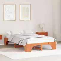 Lovos rėmas Vaško ruda 140 x 190 cm Kietos pušies mediena