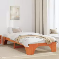 Lovos rėmas Vaško ruda 90 x 190 cm Kietos pušies mediena