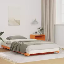 Lovos rėmas Vaško ruda 90 x 210 cm Kietos pušies mediena
