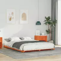 Lovos rėmas Vaško ruda 140 x 220 cm Kietos pušies mediena