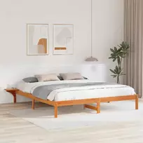Lovos rėmas Vaško ruda 180 x 200 cm Kietos pušies mediena