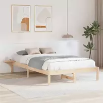 Lovos rėmas Natūrali 140 x 190 cm Kietos pušies mediena