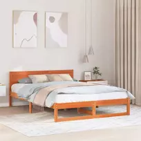 Lovos rėmas Vaško ruda 140 x 200 cm Kietos pušies mediena
