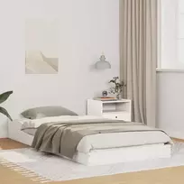 Lovos rėmas Balta 80 x 220 cm Kietos pušies mediena