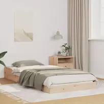 Lovos rėmas Natūrali 90 x 220 cm Kietos pušies mediena