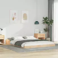 Lovos rėmas Ruda 140 x 220 cm Kietos pušies mediena