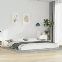 Lovos rėmas Balta 200 x 220 cm Kietos pušies mediena