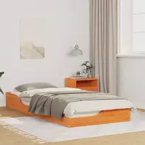 Lovos rėmas Vaško ruda 100 x 210 cm Kietos pušies mediena