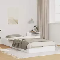 Lovos rėmas Balta 100 x 220 cm Kietos pušies mediena