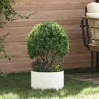 Vazonų žiedas Balta 30 x 30 x 20 cm Šaltai valcuotas plienas