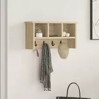 Prikabinamas paltas su lentyna Sonoma ąžuolas 50 x 16 x 26 cm