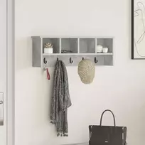 Prikabinamas paltas su lentyna Betono pilka 75 x 16 x 26 cm