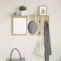 Prikabinamas paltas su lentyna Sonoma ąžuolas 85 x 10 x 45 cm