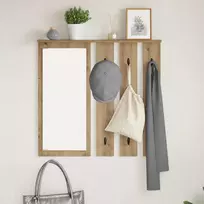 Prikabinamas paltas su lentyna artisano ąžuolo 84 x 10 x 80 cm