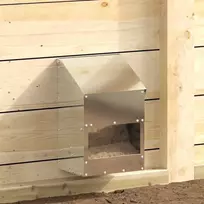 Vištų lesykla Sidabro 21 x 16 x 33 cm Cinkuota plienas