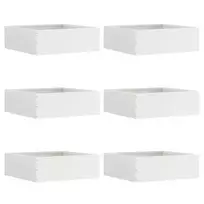 Vejo kraštas 6 pcs Balta 40 x 40 x 13 cm Plienas