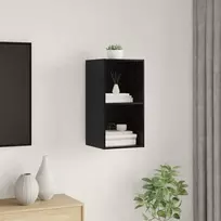 TV spintelių komplektas Juodas ąžuolas 37 x 37 x 72 cm