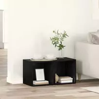 TV spintelių komplektas 2 pcs 37 x 35 x 37,5 cm Juoda