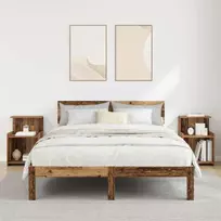 Šalia lovos spintelė 2 pcs Senas medis 40 x 35 x 60 cm