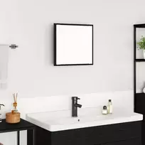 LED vonios veidrodis Juodas ąžuolas 40 x 37 x 8.5 cm