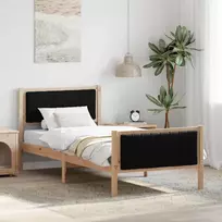 Lovos rėmas Ruda ir juoda 90 x 200 cm Pušies masyvas