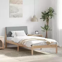Lovos rėmas Ruda ir šviesiai pilka 90 x 200 cm Pušies masyvas