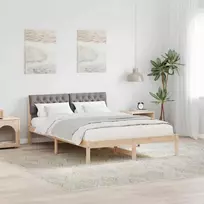 Lovos rėmas Ruda ir taupe 160 x 200 cm Pušies masyvas