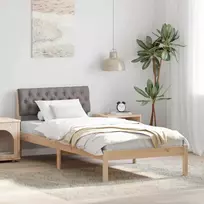 Lovos rėmas Ruda ir taupe 90 x 200 cm Pušies masyvas