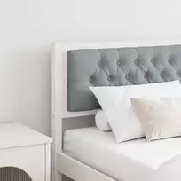 Galvūgalis Kita Balta ir šviesiai pilka 160 cm Pušies masyvas