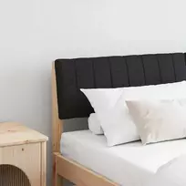 Apmušta lovos galvūgalis Juoda 160 cm Kietos pušies mediena