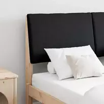 Apmušta lovos galvūgalis Juoda 160 cm Kietos pušies mediena