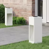 Saulės LED takų šviestuvas 2 pcs Balta Šaltai valcuotas plienas