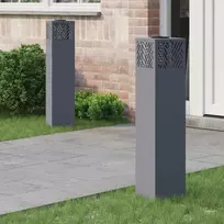 Saulės LED šaligatvio šviesa 2 pcs Antracitas