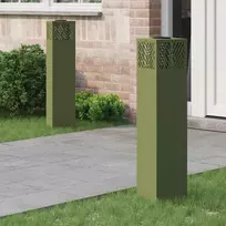 Saulės LED šaligatvio šviesa 2 pcs Alyvuogių žalia