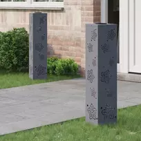 Saulės LED šaligatvio šviesa 2 pcs Antracitas
