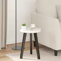 Stalo viršus Ypatingai blizgi balta Ø 30 x 1,5 cm