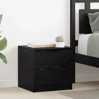 Lovos spintelė su stalčių 2 pcs Juodas ąžuolas 40 x 39 x 40cm