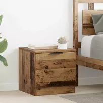 Lovos spintelė su stalčių 2 pcs Senas medis 40 x 39 x 40cm